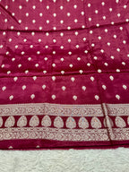 ✨ Banarasi Jacquard Gap Buti HO Silk 3-Piece Unstitched Dress Material MSS15