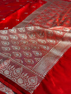 Double Buti Mashru kataan Saree Ms22