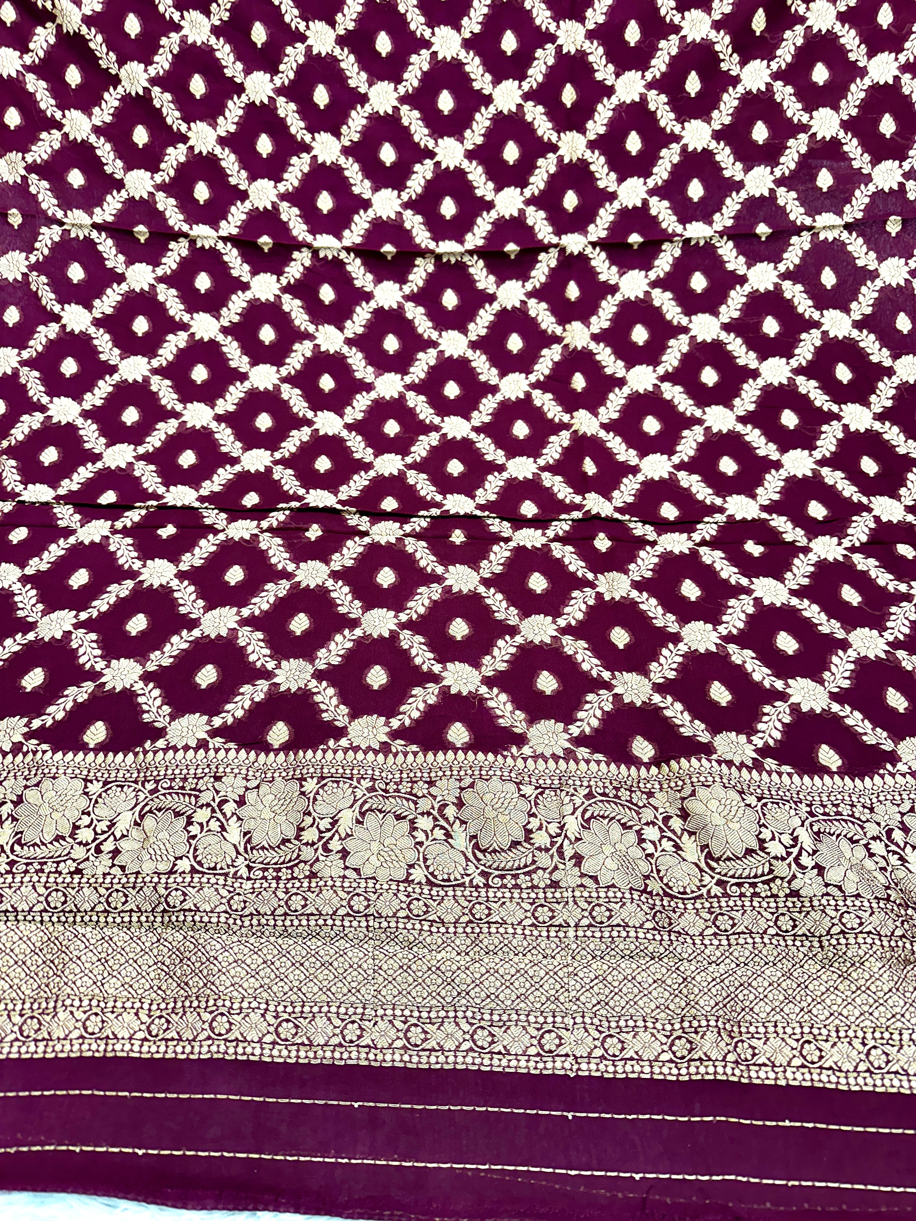 ✨ Banarasi Viscose Georgette Suit Set ✨VSS12