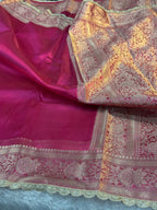 Patch Work Tissue Silk Saree Ts33