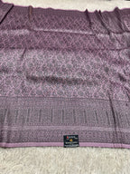 STF56 – Elegant Lavender Dupion Saree with Embossed Square Woven Designs