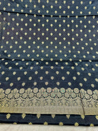 ✨ Banarasi Jacquard Gap Buti HO Silk 3-Piece Unstitched Dress Material MSS26
