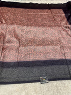 STF41 – Royal Pitch Dupion Saree with Silver-Black Antique Zari Weaving