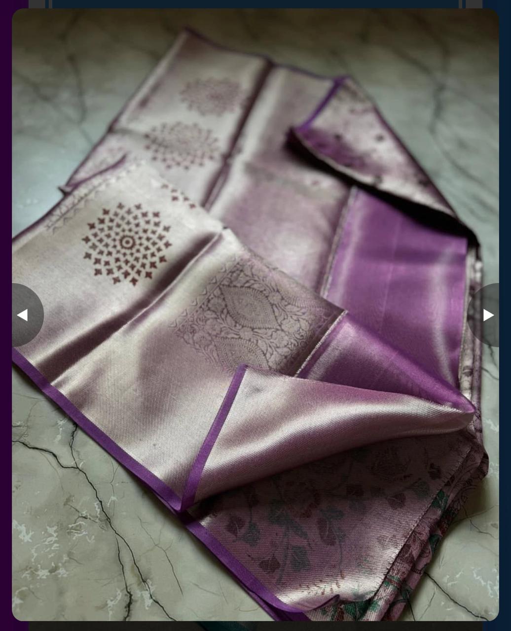 Print Tissue Silk Saree TS122