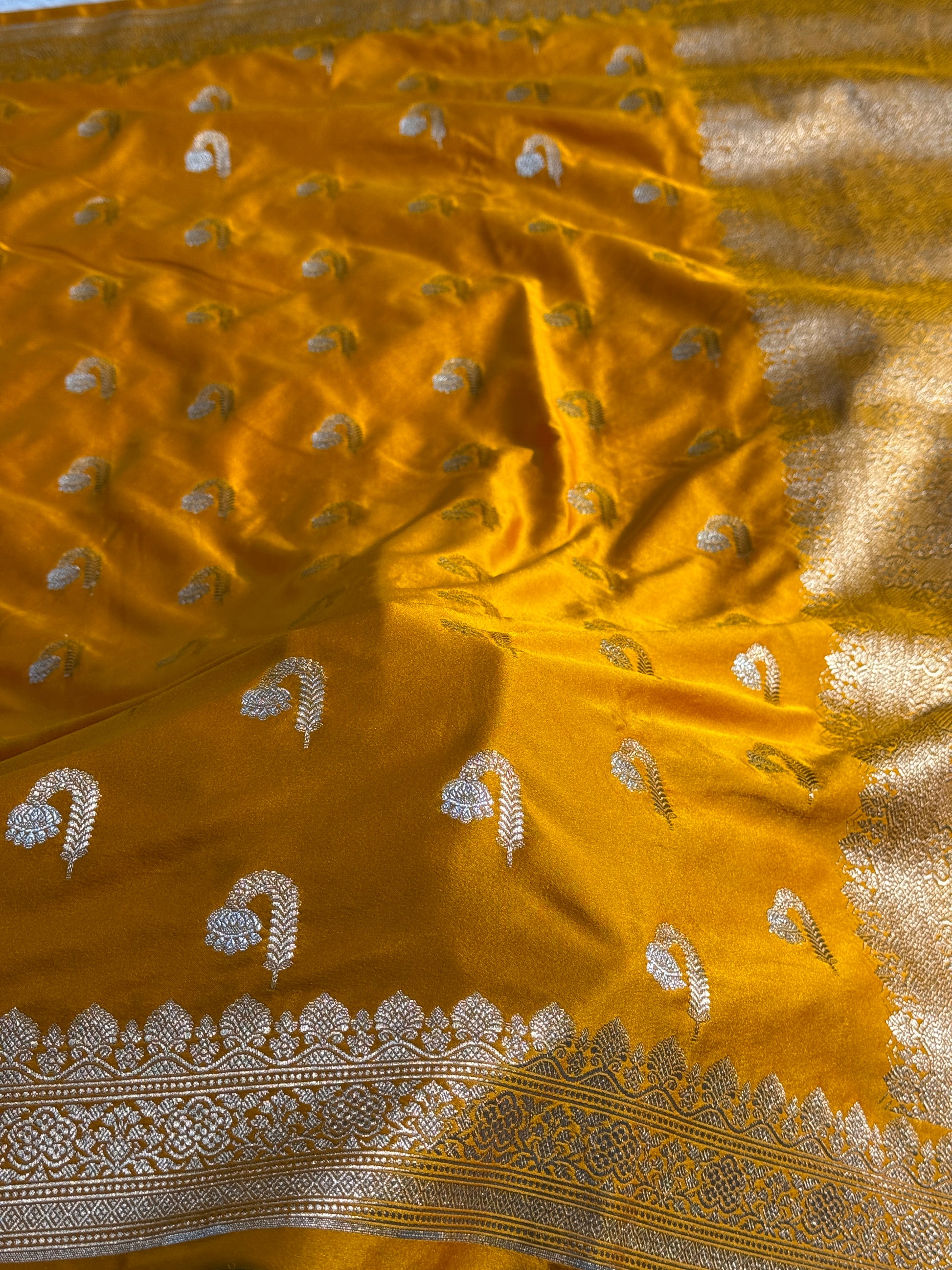 Fancy Mashru Kataan Silk Saree Ms19