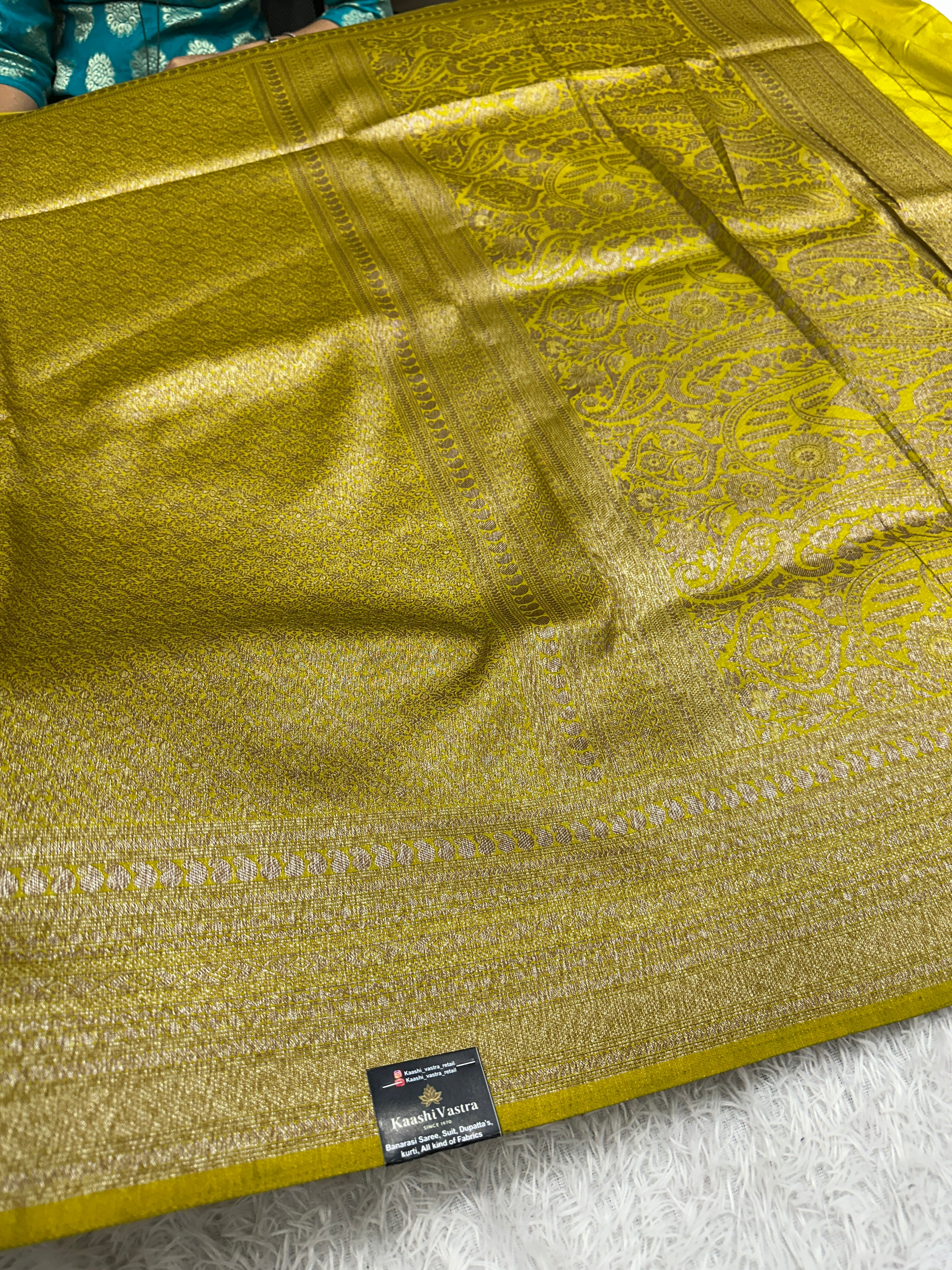 Red Banarasi Dupion Silk Saree with Embossed Antique Zari Weaving & Rich Antique Zari Pallu | STF96