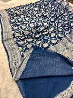 Banarsi Pure Natural Georgette Jaal Design Pattern VSG01