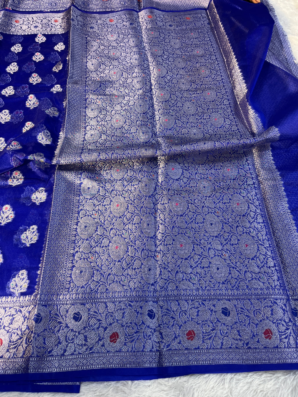 Kora Organza Raw Mango Saree KR12