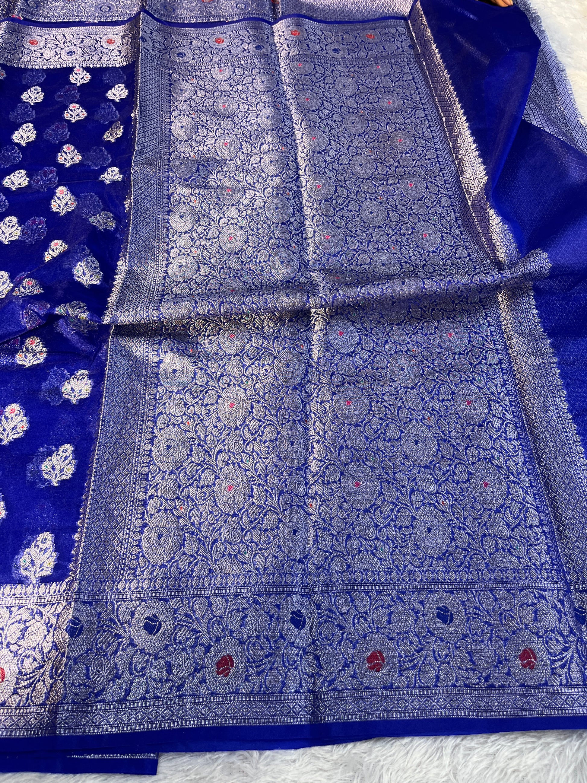 Kora Organza Raw Mango Saree KR12