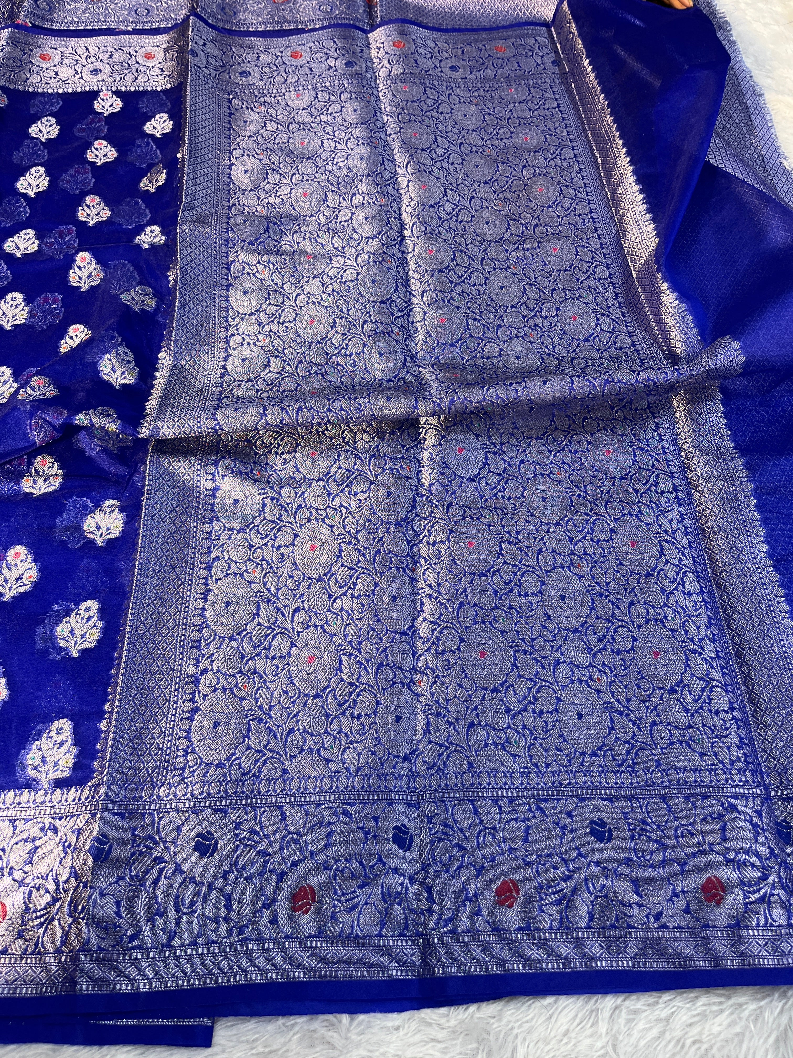 Kora Organza Raw Mango Saree KR12