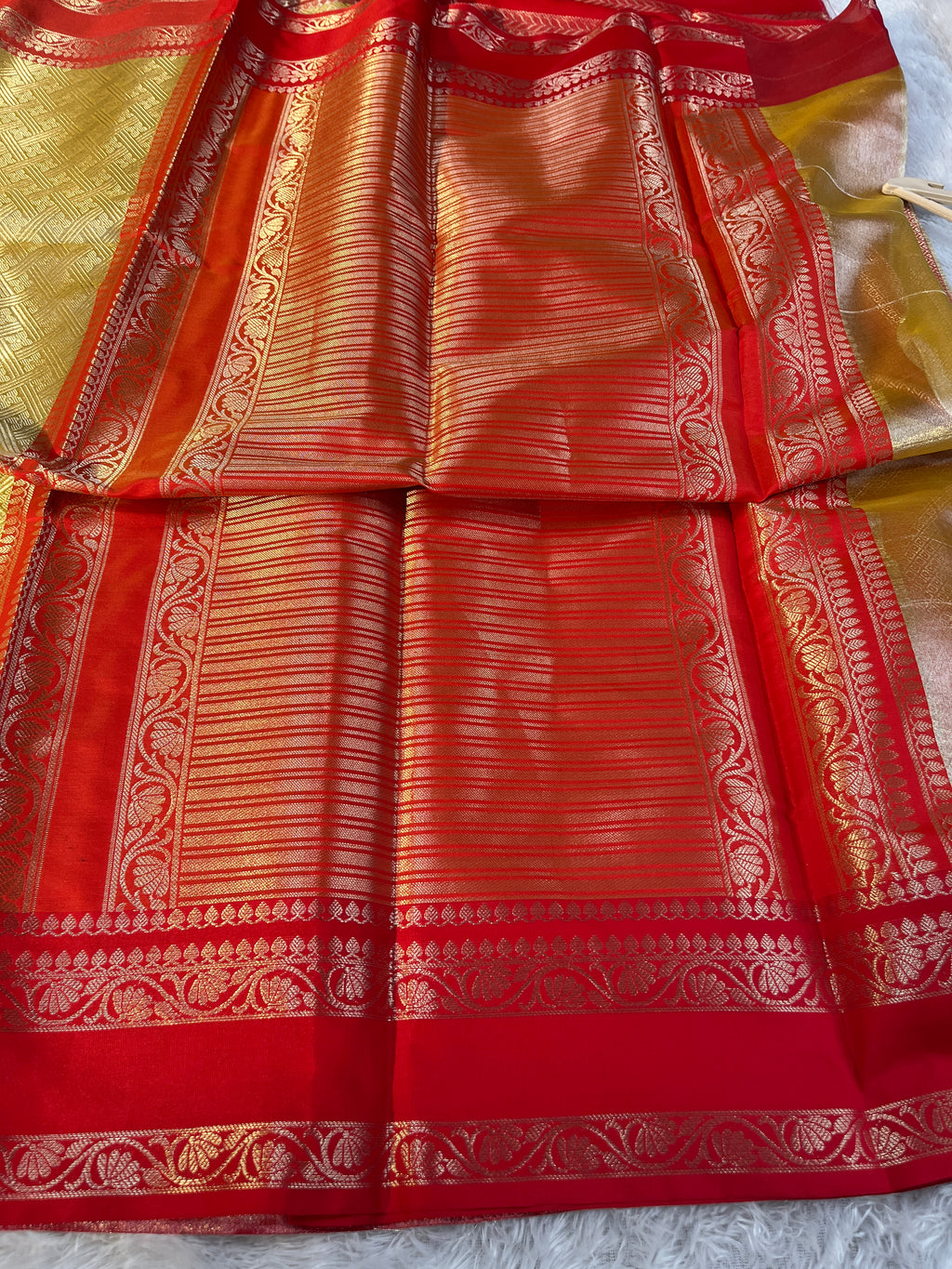 Contrast Tissue Silk Saree Ts26