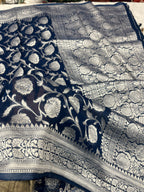 Banarsi Pure Natural Georgette Jaal Design Pattern VSG01