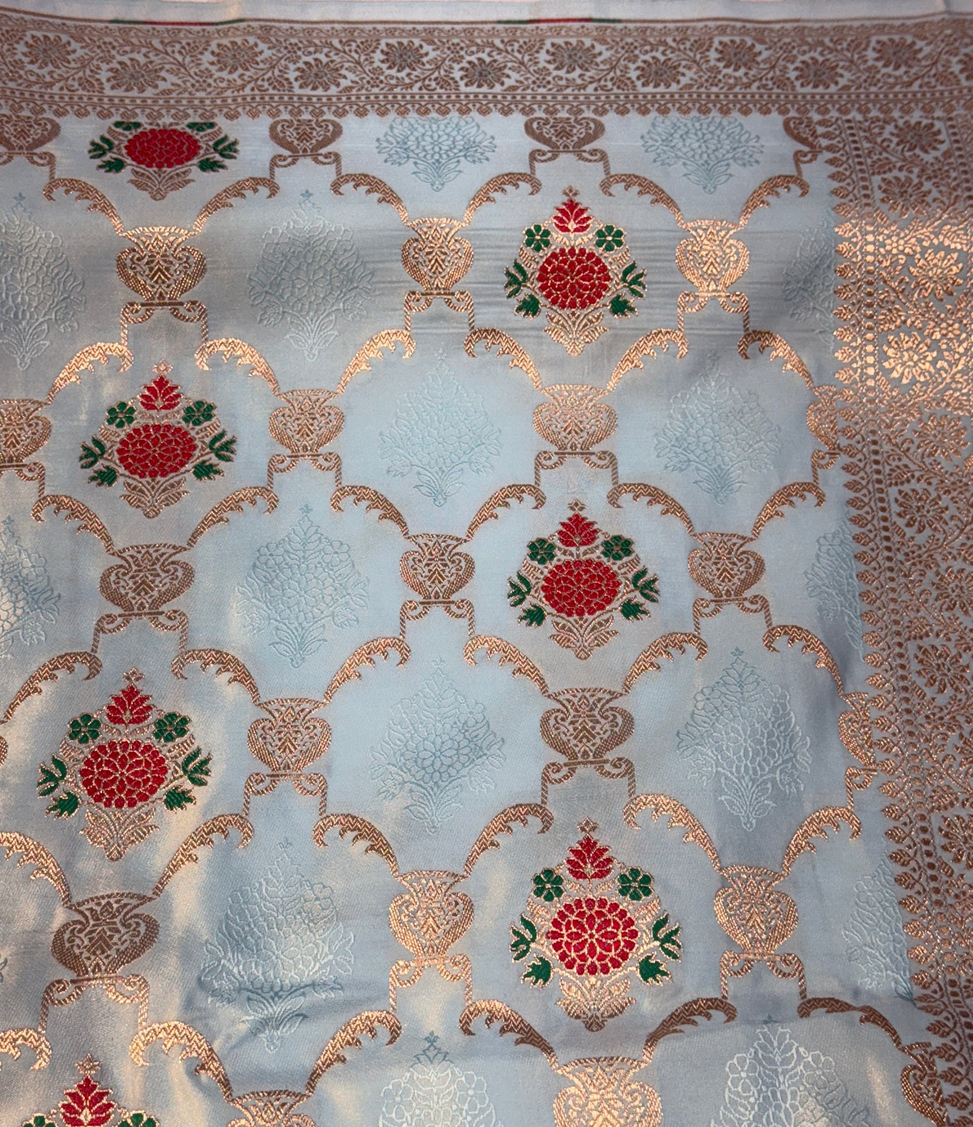 Mashru Kataan Meena Zari Design Ms11