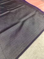 STF41 – Royal Pitch Dupion Saree with Silver-Black Antique Zari Weaving