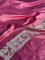 Rose Design Mashru kataan Saree Ms17