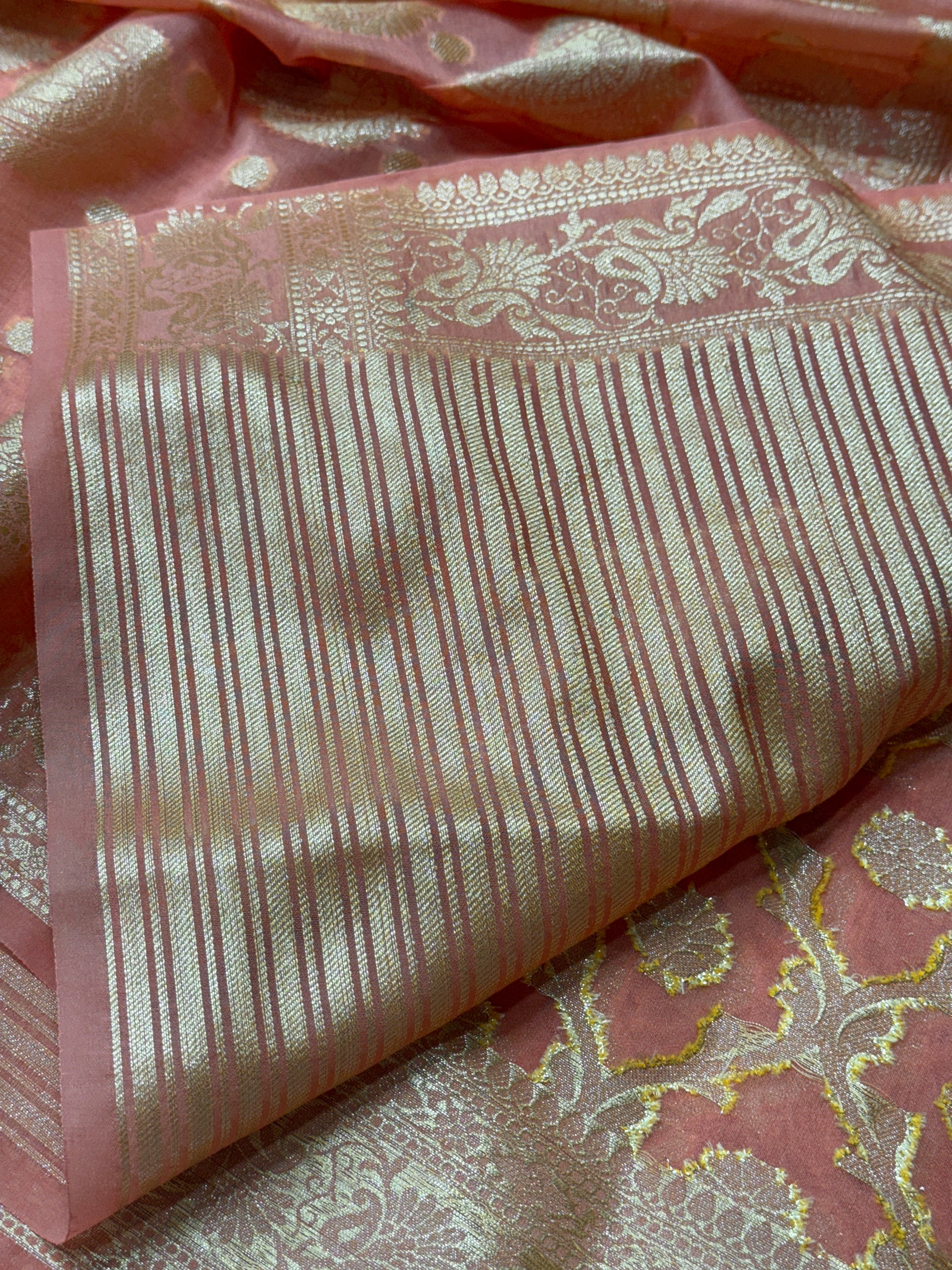Semi Georgette Silk Saree Sm111
