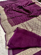 Banarsi Pure Natural Georgette Traditional chunni Design VSG03