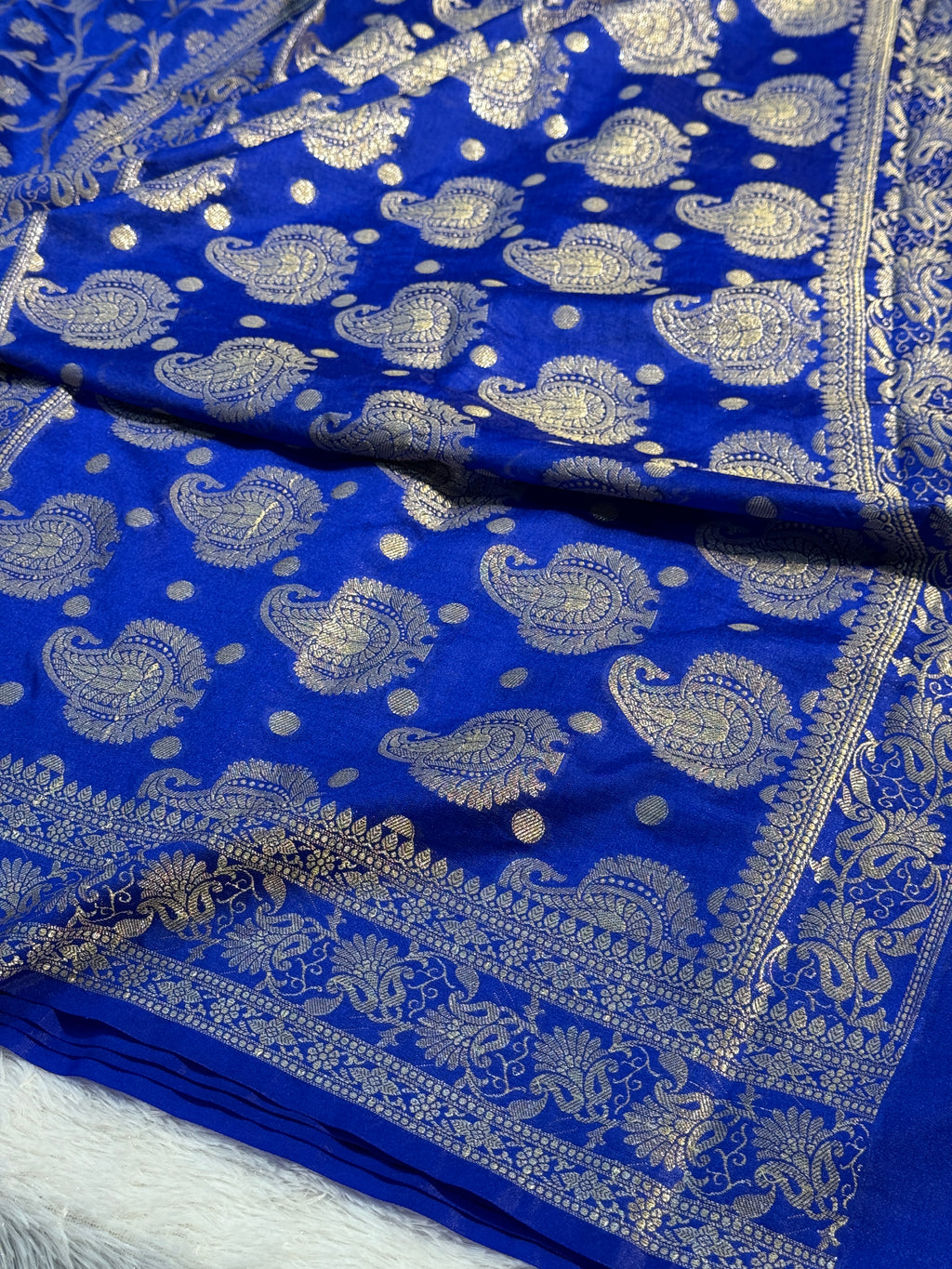 Semi Georgette Silk Saree Sm111