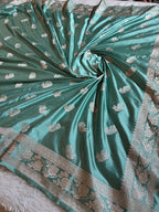 Mashru kataan Silk Saree in Rose Buta Design MKS010