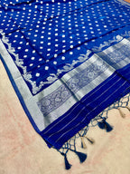 ✨ Banarasi Jacquard Gap Buti HO Silk 3-Piece Unstitched Dress Material MSS20