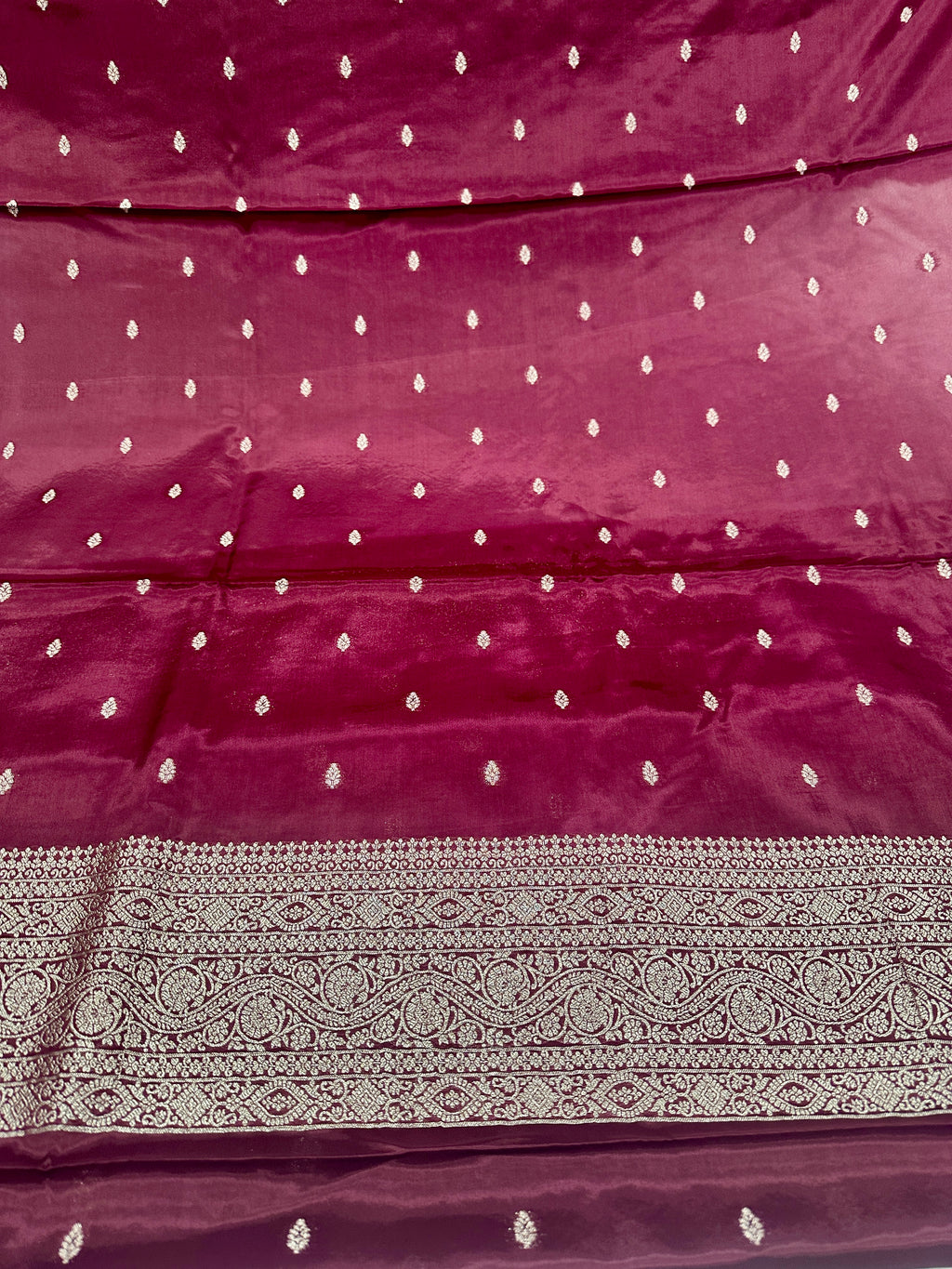 ✨ Banarasi Jacquard Gap Buti HO Silk 3-Piece Unstitched Dress Material MSS14