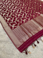 ✨ Banarasi Jacquard HO Silk 3-Piece Unstitched Dress Material MSS13