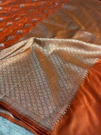 Flower Mashru Saatan Kataan Silk Saree Ms23
