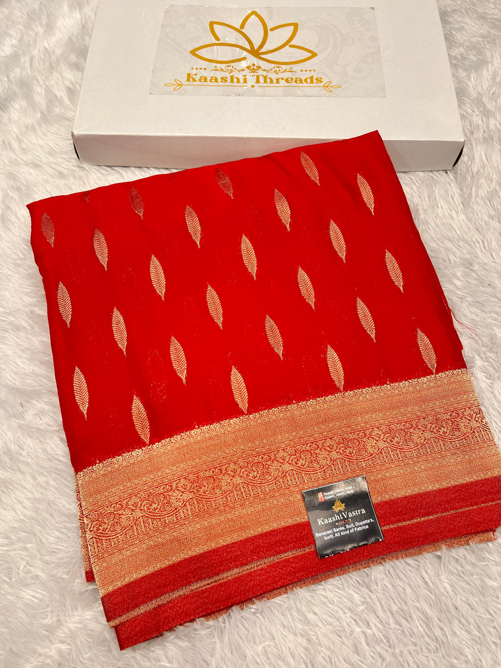 Chinon Silk Andakar Mehandi Red Color Saree CN02