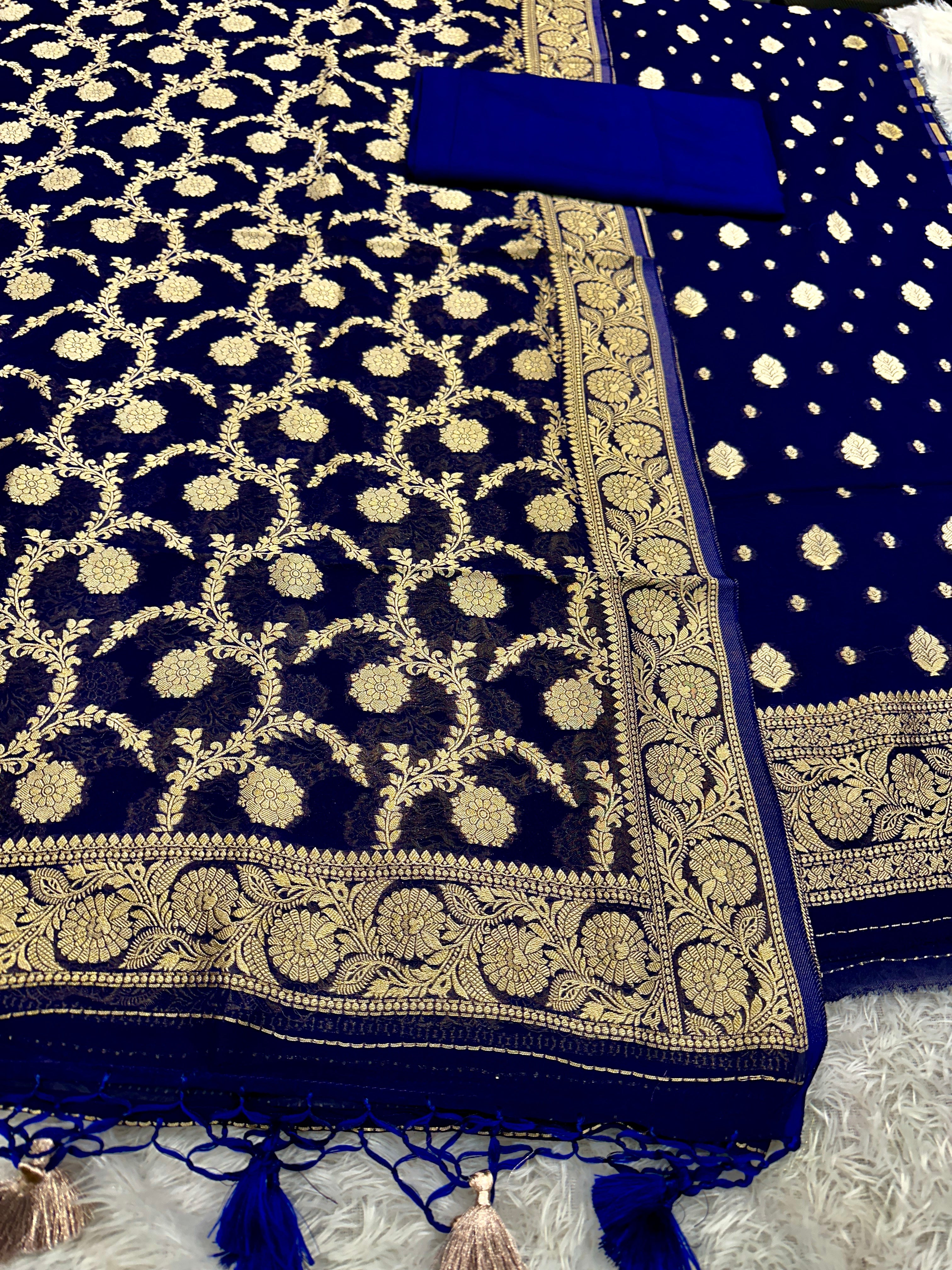 ✨ Banarasi Viscose Georgette Suit Set ✨VSS11