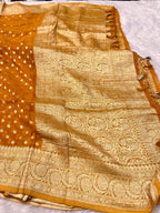 Banarsi Pure Natural Georgette Four flower Buti Design VSG02