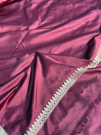 Mango Pattern Mashru kataan Silk Saree Ms21