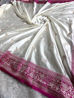 Mashru Kataan Silk Fancy Buta Design in Contrast Color MSK04