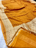 Banarsi Pure Natural Georgette Traditional chunni Design VSG03