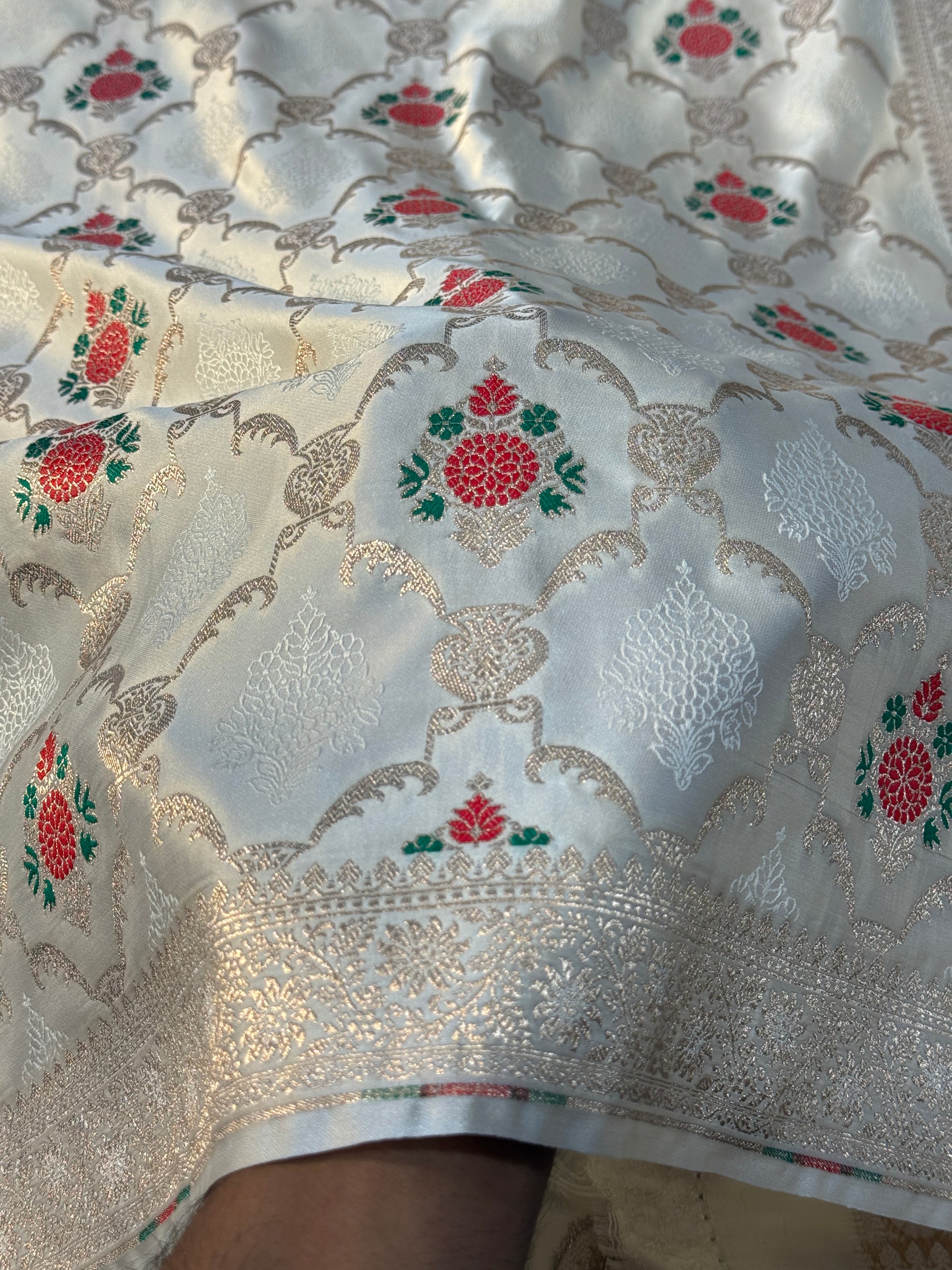 Mashru Kataan Meena Zari Design Ms11