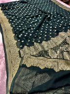 Banarsi Pure Natural Georgette Traditional Buta Design VSG04