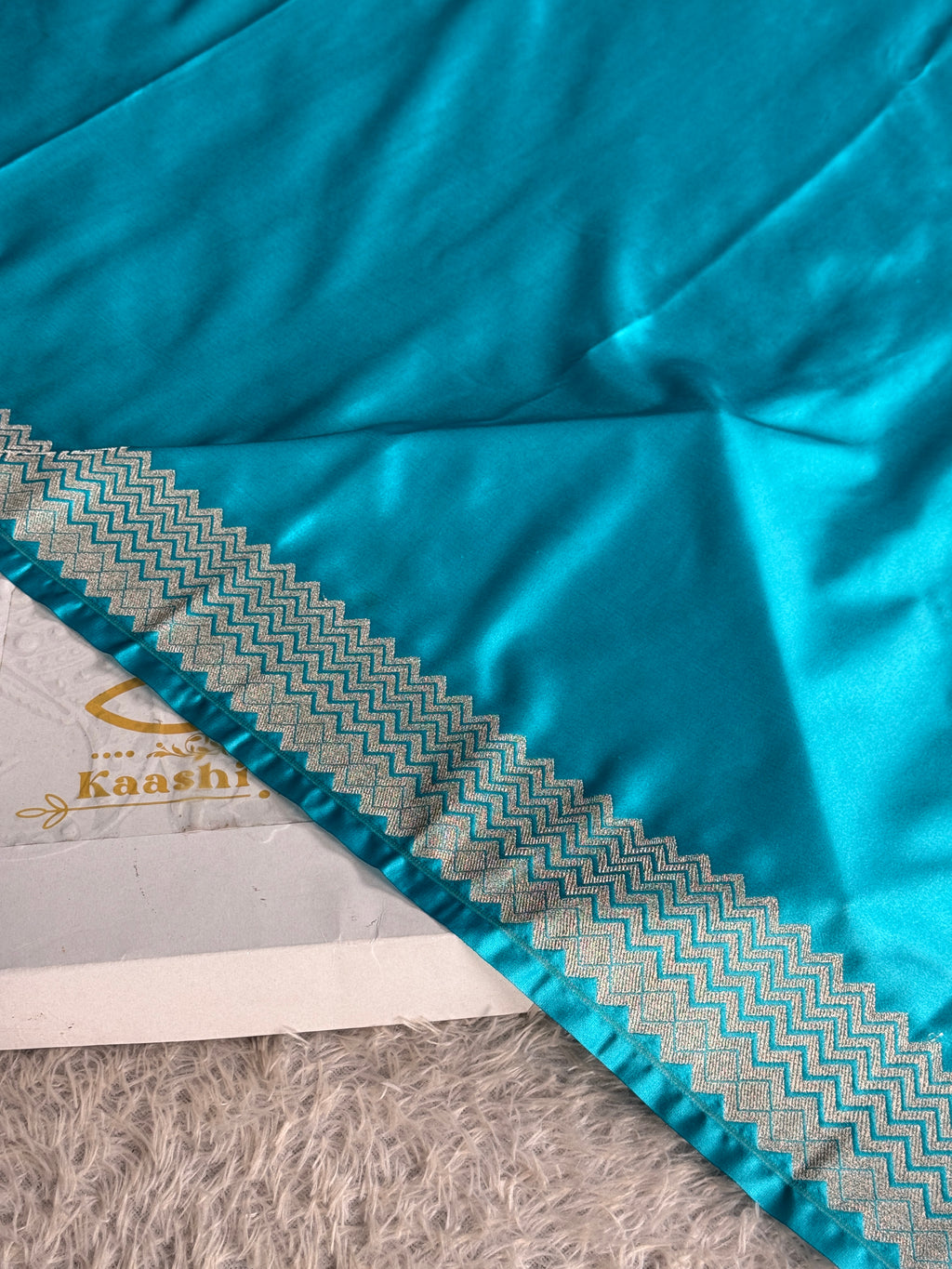 Sea Green Mashru Kataan Silk Banarasi Saree with Paithani Zari Pallu | MKS754