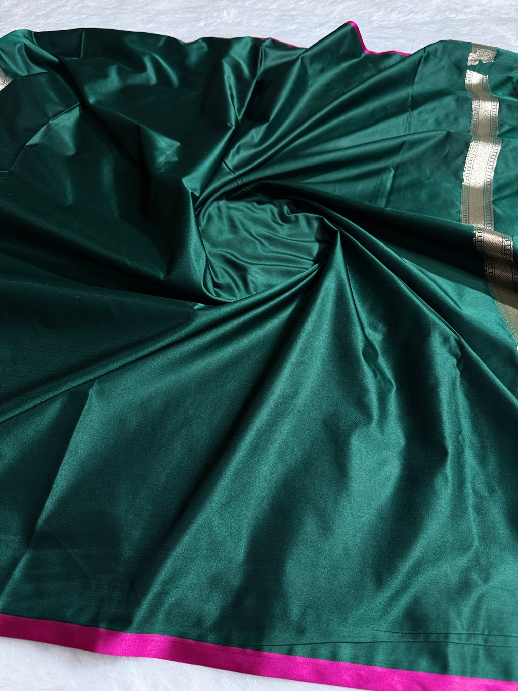 Blue Banarasi Mashru Silk Saree with Jacquard Woven Flower Buta Design MKS087