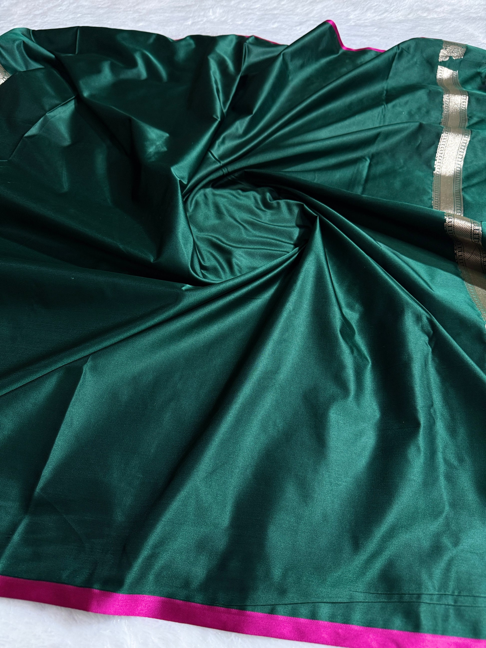 Blue Banarasi Mashru Silk Saree with Jacquard Woven Flower Buta Design MKS087