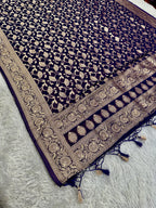 Banarasi Jacquard Zari Georgette Suit Dress – 3 Pc Set MSS21