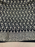 ✨ Banarasi Jacquard Gap Buti HO Silk 3-Piece Unstitched Dress Material MSS23