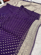 Banarsi Pure Natural Georgette Traditional chunni Design VSG03