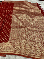 Banarsi Pure Natural Georgette Four flower Buti Design VSG02