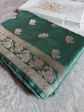 Mashru kataan Silk Saree in Rose Buta Design MKS010