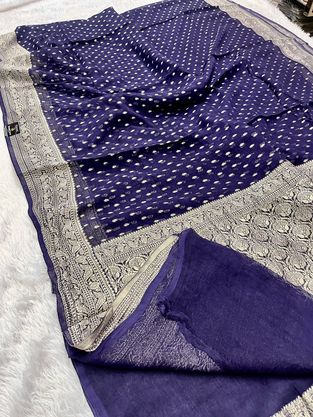 Banarsi Pure Natural Georgette Traditional chunni Design VSG03