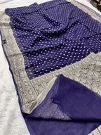 Banarsi Pure Natural Georgette Traditional chunni Design VSG03