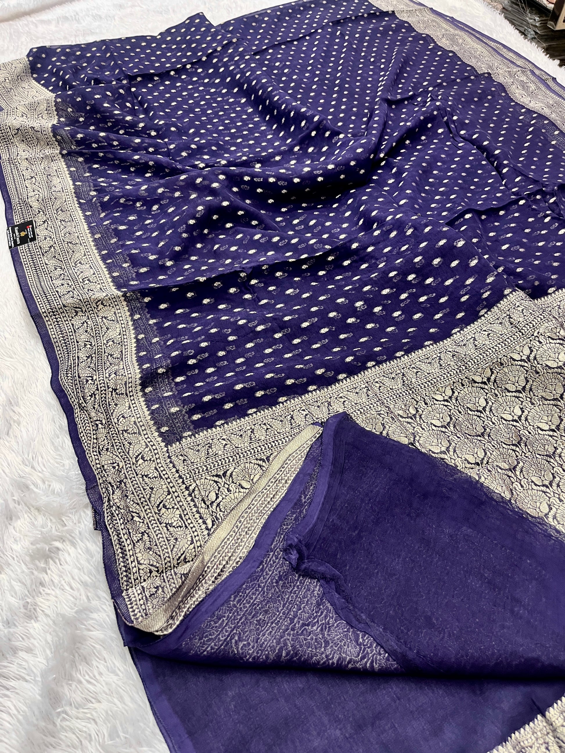 Banarsi Pure Natural Georgette Traditional chunni Design VSG03