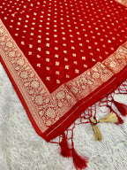 Banarasi Jacquard Zari Georgette Suit Dress – 3 Pc Set MSS25