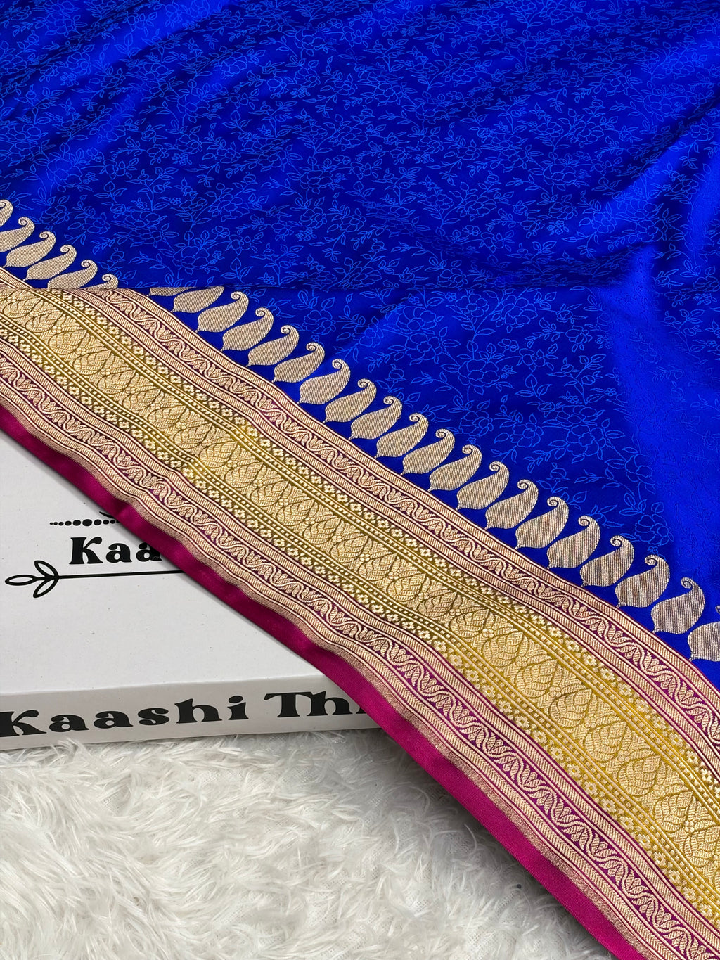 Mashru Kataan Silk Saree with Multicolour Tanchoi Weaving & Rich Zari Pallu | MKS869