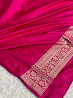 MKS871 – Premium Mashru Kataan Silk Saree with Traditional Border & Rich Zari Pallu