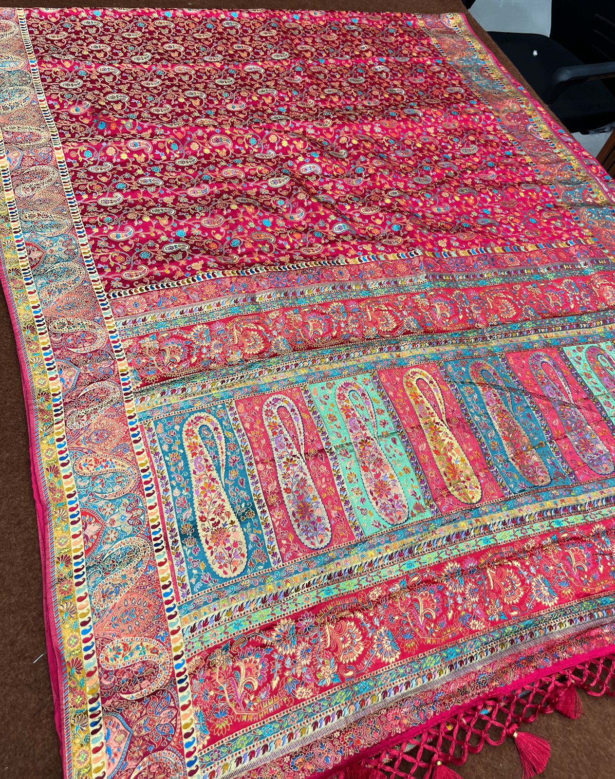 Rani Pure Pashmina Silk Saree